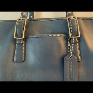 Coach zip top tote